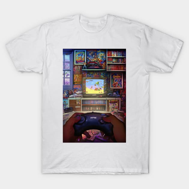 Sega Genesis - Megadrive - Aladdin T-Shirt by Rachid Lotf